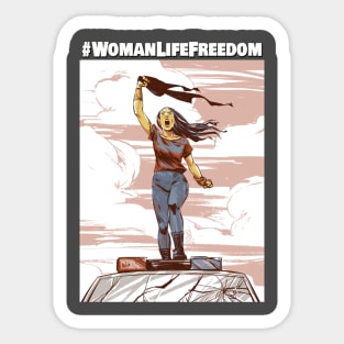 Woman life freedom Sticker